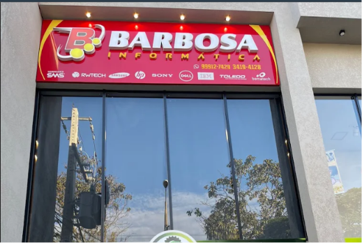 Fachada da loja Barbosa Informática em Primavera do Leste