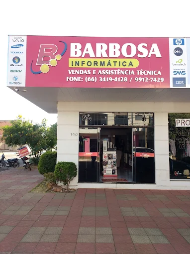 Fachada da loja Barbosa Informática em Campo Verde